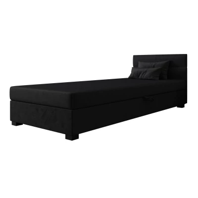 Jednolůžková čalouněná postel 90x195 NALINDA 2 - grafitová