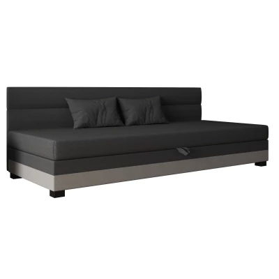 Jednolůžková čalouněná postel 90x195 NALINDA BIZ 1 - šedá / světle šedá