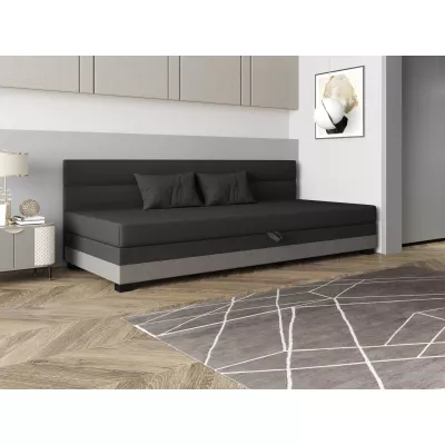 Jednolůžková čalouněná postel 100x195 NALINDA BIZ 1 - šedá / světle šedá
