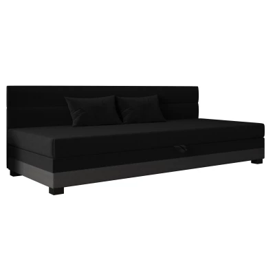 Jednolůžková čalouněná postel 80x195 NALINDA BIZ 1 - černá / šedá