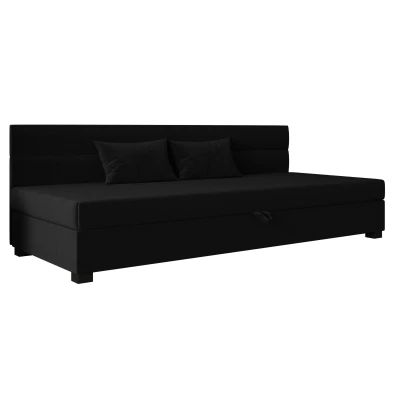 Jednolůžková čalouněná postel 110x195 NALINDA BIZ 1 - černá