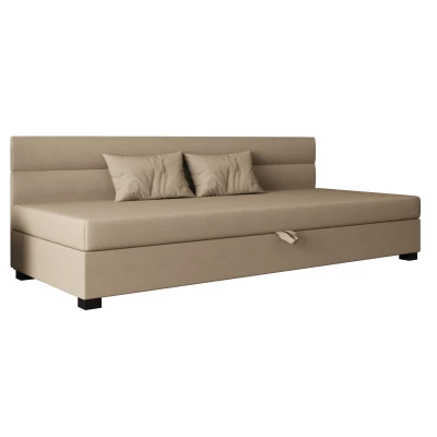 Jednolůžková čalouněná postel 100x195 NALINDA BIZ 1 - hnědá