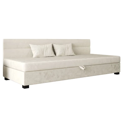 Jednolůžková čalouněná postel 110x195 NALINDA BIZ 1 - ecru