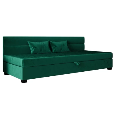 Jednolůžková čalouněná postel 120x195 NALINDA BIZ 1 - zelená