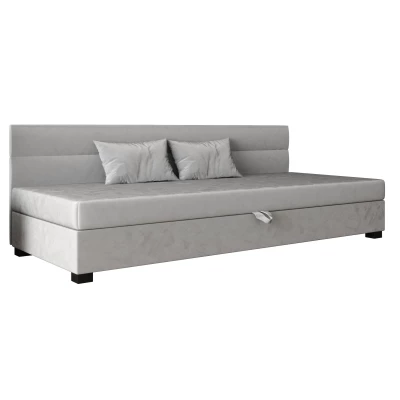 Jednolůžková čalouněná postel 80x195 NALINDA BIZ 1 - světle šedá