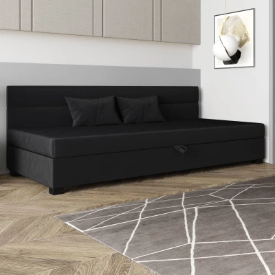 Jednolůžková čalouněná postel 80x195 NALINDA BIZ 1 - grafitová