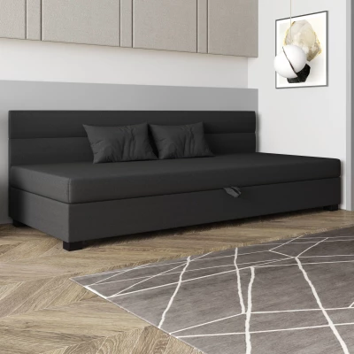 Jednolůžková čalouněná postel 100x195 NALINDA BIZ 2 - šedá