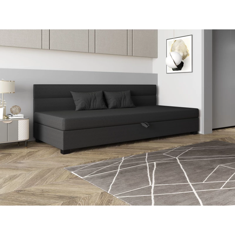 Jednolůžková čalouněná postel 100x195 NALINDA BIZ 2 - šedá