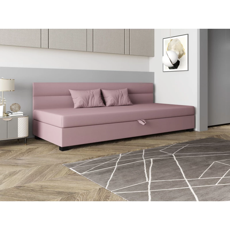 Jednolůžková čalouněná postel 120x195 NALINDA BIZ 2 - růžová