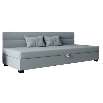 Jednolůžková čalouněná postel 120x195 NALINDA BIZ 2 - modrošedá