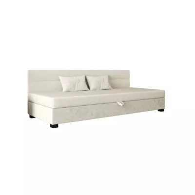 Jednolůžková čalouněná postel 80x195 NALINDA BIZ 2 - ecru