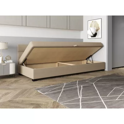 Jednolůžková čalouněná postel 100x195 NALINDA BIZ 2 - ecru