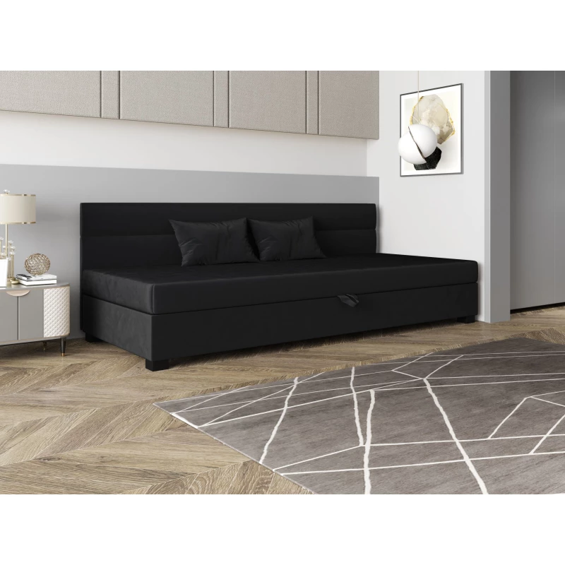 Jednolůžková čalouněná postel 90x195 NALINDA BIZ 2 - grafitová