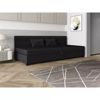 Jednolůžková čalouněná postel 90x195 NALINDA BIZ 2 - grafitová