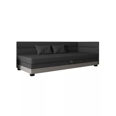 Jednolůžková čalouněná postel 80x195 NALINDA PLUS 1 - šedá / světle šedá