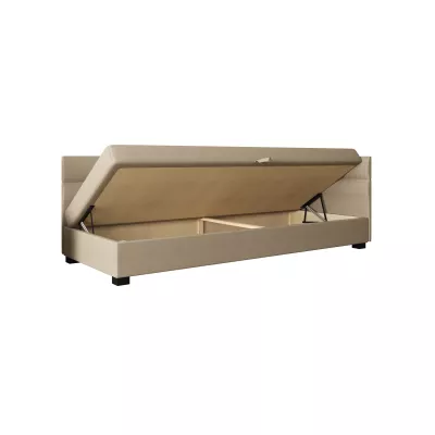 Jednolůžková čalouněná postel 80x195 NALINDA PLUS 1 - šedá / světle šedá