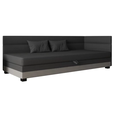 Jednolůžková čalouněná postel 100x195 NALINDA PLUS 1 - šedá / světle šedá