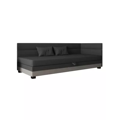 Jednolůžková čalouněná postel 120x195 NALINDA PLUS 1 - šedá / světle šedá