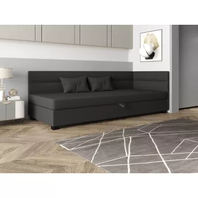 Jednolůžková čalouněná postel 90x195 NALINDA PLUS 1 - šedá