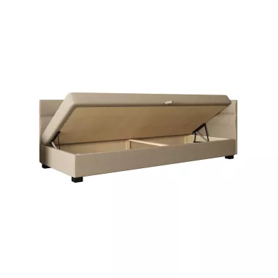 Jednolůžková čalouněná postel 100x195 NALINDA PLUS 2 - šedá / světle šedá