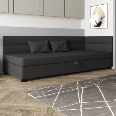 Jednolůžková čalouněná postel 80x195 NALINDA PLUS 2 - šedá