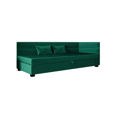 Jednolůžková čalouněná postel 80x195 NALINDA PLUS 2 - zelená