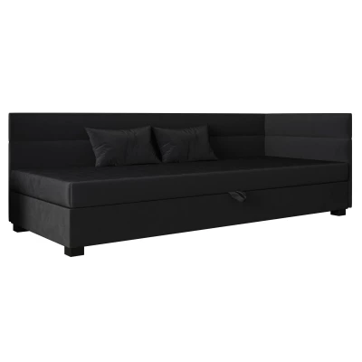 Jednolůžková čalouněná postel 80x195 NALINDA PLUS 2 - grafitová