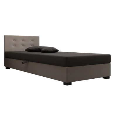 Jednolůžková postel 90x195 AJKA 1 - šedá / světle šedá