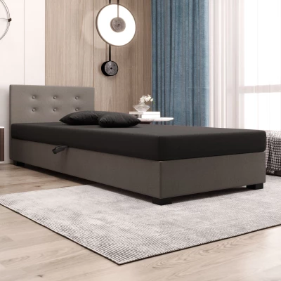 Jednolůžková postel 90x195 AJKA 1 - šedá / světle šedá