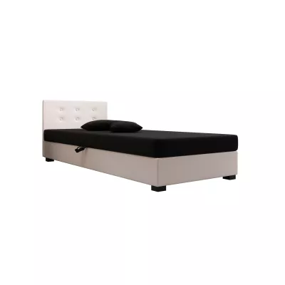 Jednolůžková postel 90x195 AJKA 1 - černá / ecru