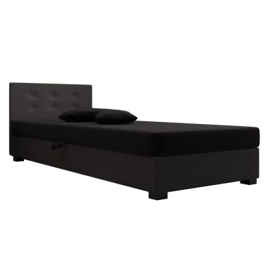 Jednolůžková postel 90x195 AJKA 1 - černá / šedá