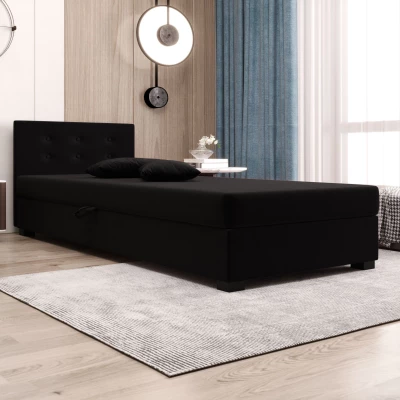 Jednolůžková postel 90x195 AJKA 1 - černá