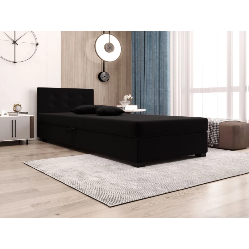 Jednolůžková postel 90x195 AJKA 1 - černá