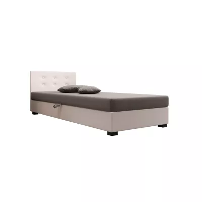 Jednolůžková postel 90x195 AJKA 1 - světle šedá / ecru