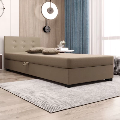 Jednolůžková postel 90x195 AJKA 1 - hnědá