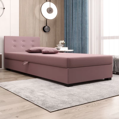 Jednolůžková postel 90x195 AJKA 1 - růžová