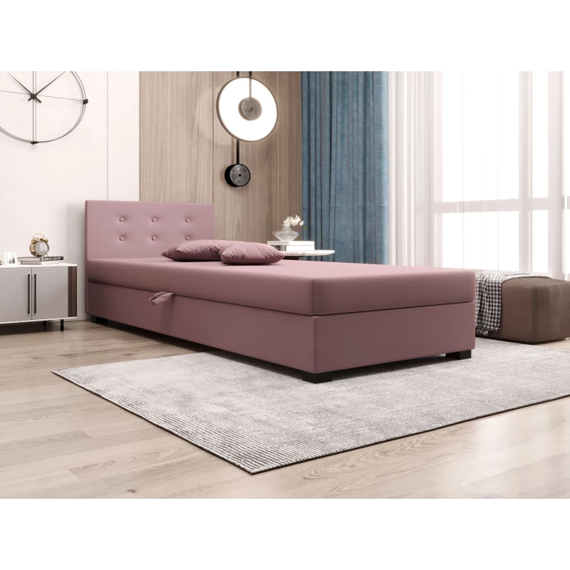 Jednolůžková postel 90x195 AJKA 1 - růžová