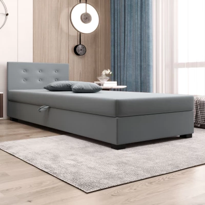 Jednolůžková postel 90x195 AJKA 1 - modrošedá