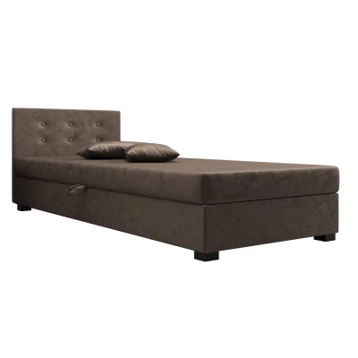 Jednolůžková postel 90x195 AJKA 1 - tmavě hnědá