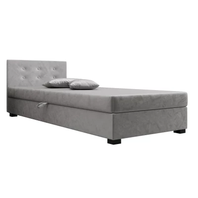 Jednolůžková postel 90x195 AJKA 1 - světle šedá