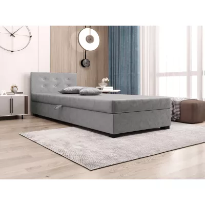 Jednolůžková postel 90x195 AJKA 1 - světle šedá