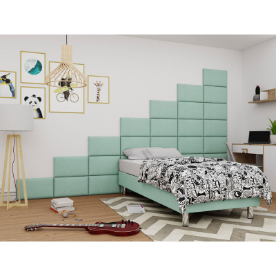 VÝPRODEJ - Čalouněný nástěnný panel 50x30 PAG - tyrkysový