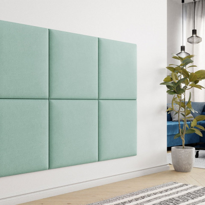 VÝPRODEJ - Čalouněný panel 60x60 PAG - tyrkysový