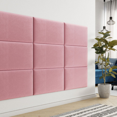 VÝPRODEJ - Čalouněný panel na zeď 70x40 PAG - růžový