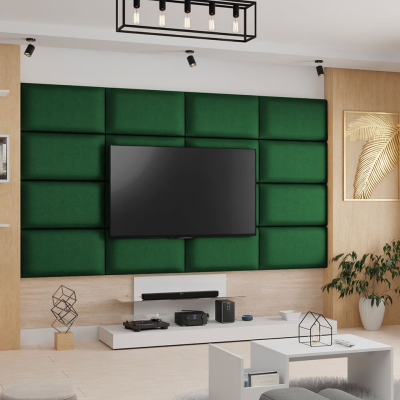 VÝPRODEJ - Čalouněný panel na zeď 84x42 PAG - zelený