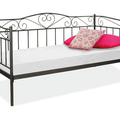 VÝPRODEJ - Jednolůžková postel MARGOT - 90x200, černá