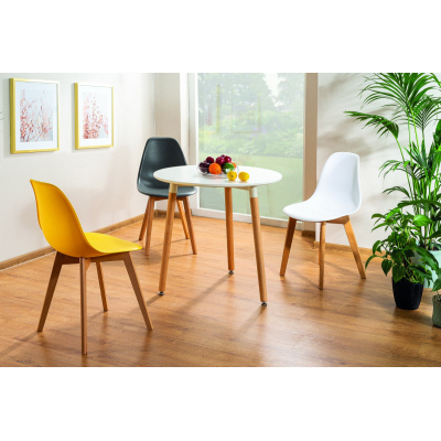 VÝPRODEJ - Jídelní židle NAJA - buk / bílá