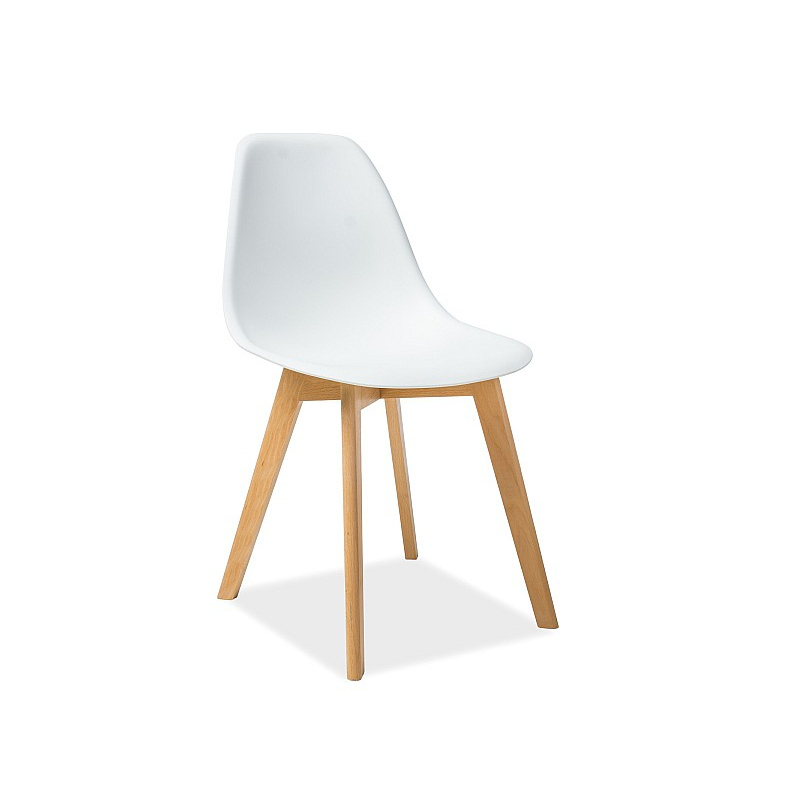 VÝPRODEJ - Jídelní židle NAJA - buk / bílá