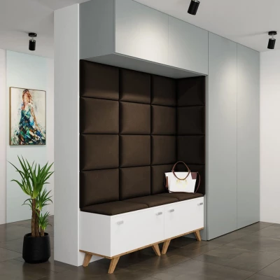 VÝPRODEJ - Čalouněný nástěnný panel 40x30 PAG - hnědý