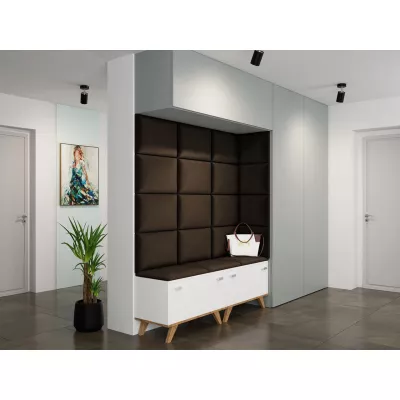 VÝPRODEJ - Čalouněný nástěnný panel 40x30 PAG - hnědý